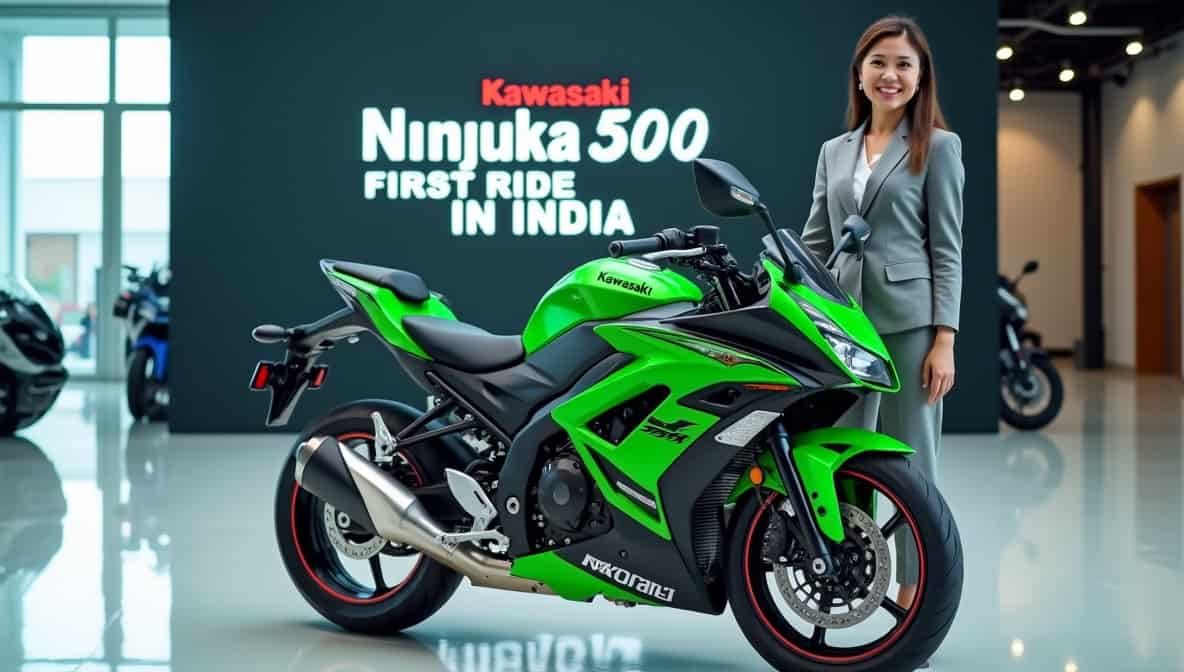 Kawasaki Ninja 500 tested on Indian roads powerful like a sport bike, still easy to handle.
