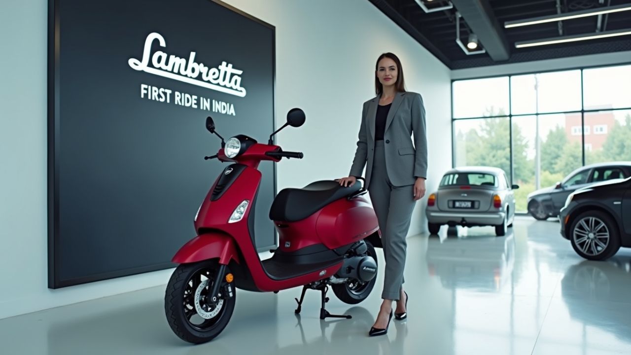 Lambretta V125 Electric Hits the Streets: Launched Retro Style Redefines Indian Roads