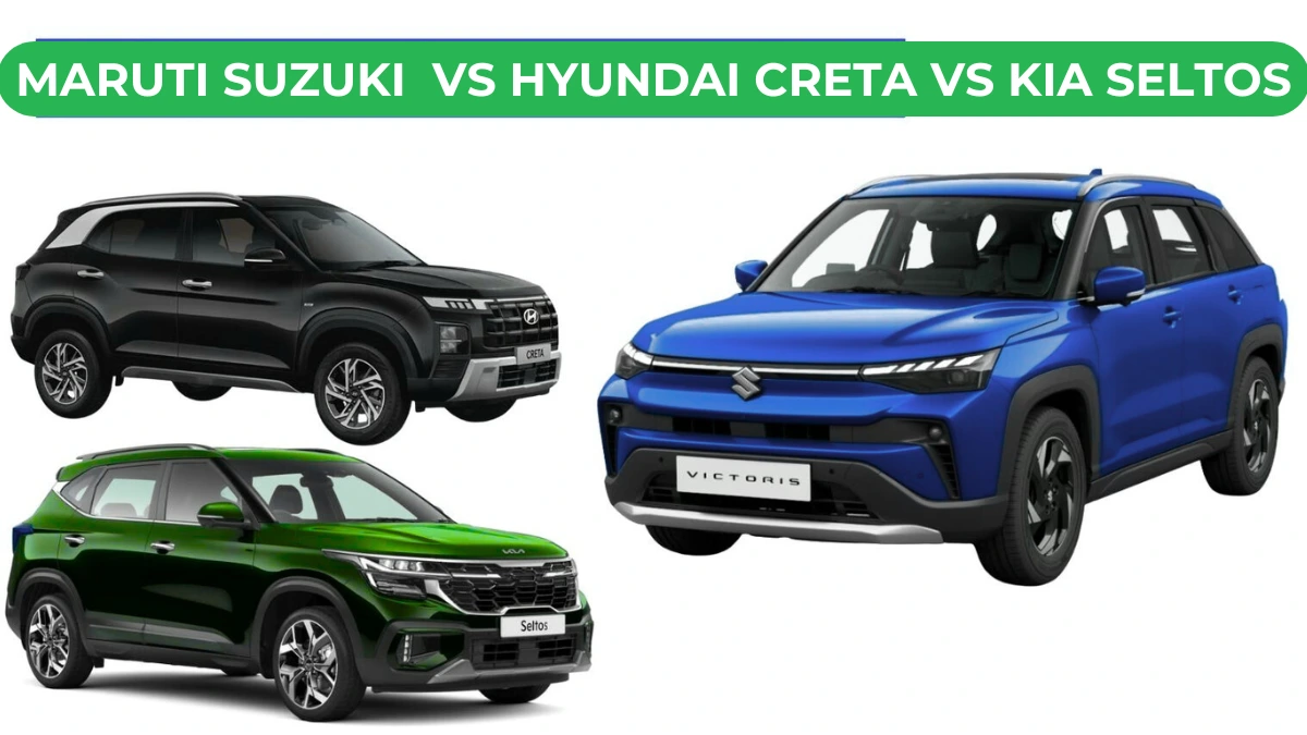 Maruti Suzuki Victoris vs Hyundai Creta vs Kia Seltos